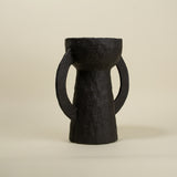 Ansa Black Amphora Vase