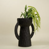 Ansa Black Amphora Vase