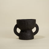 Ansa Black Amphora Vase