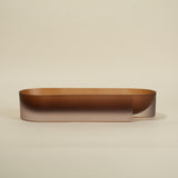 Fiona Smokey Brown Resin Bowl and Tray