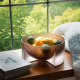 Fiona Smokey Brown Resin Bowl and Tray