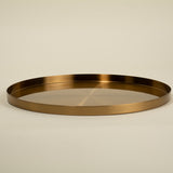 Karma Round Gold Tray