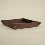 Keiko Brown Leather Display Tray