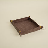 Keiko Brown Leather Display Tray