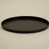 Nessa Black Round Tray