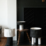 Nonie Modern Textured Tripod Vase