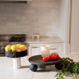 Melia Stone Footed Tray