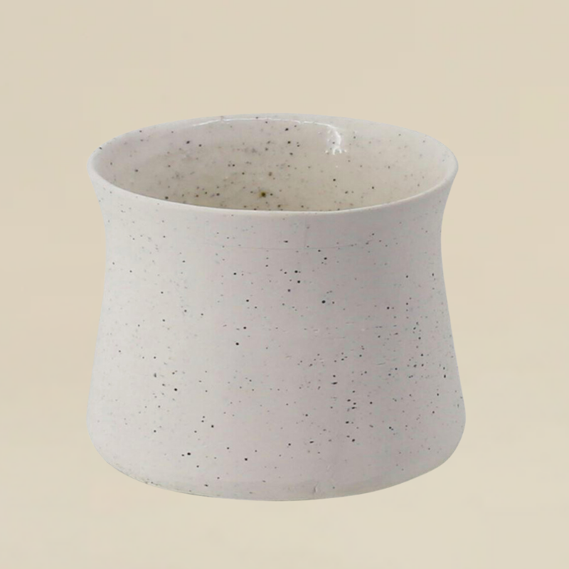 Piper Speckled Wide Ceramic Vase